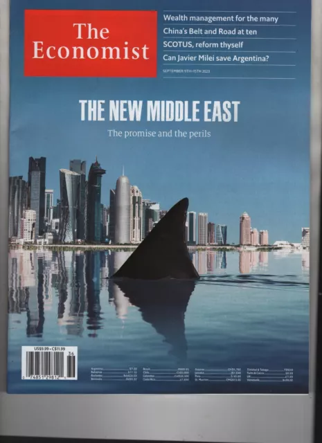 The New Middle East The Economist Magazine Sept 9 2023 No Label Promise & Perils