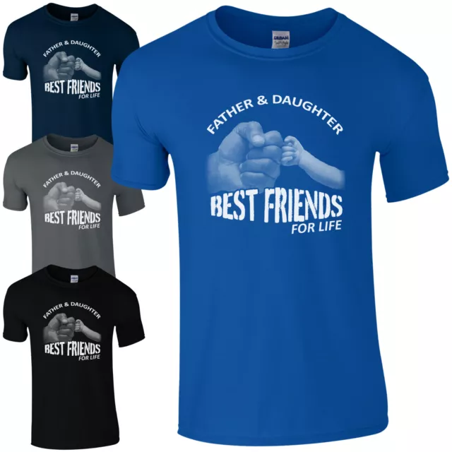 T-shirt Father & Daughter Best Friends For Life - Top Pugno Punch Fathers Day Dad