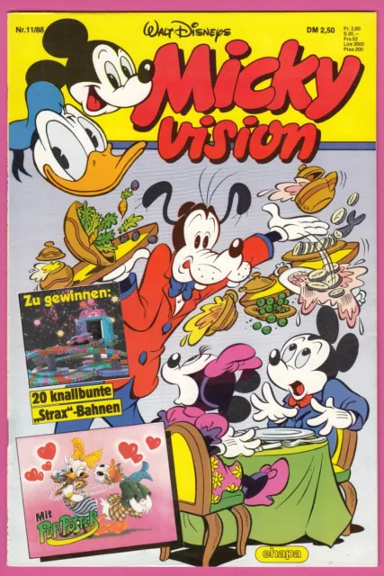 MICKY Vision | 1988/ Nr. 11 | Mit Pep-Poster | Ehapa Gb | Sehr Gut Z 1