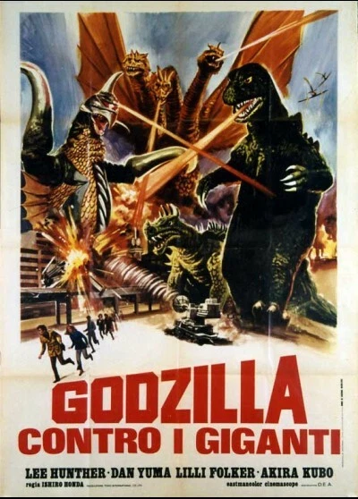 affiche du film ENVAHISSEURS ATTAQUENT (LES) / GODZILLA 100x140 cm