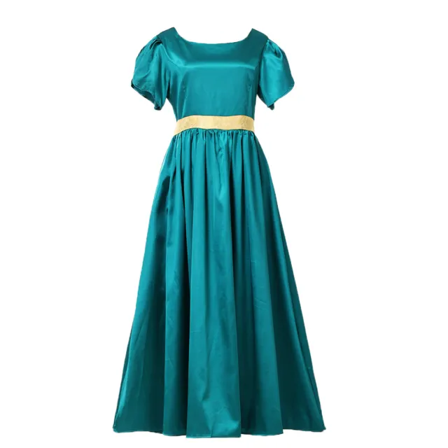 Vintage Regency Dress Tea Party Dress for Women Satin Ruffle Empire Waist Dress