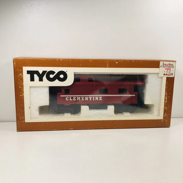 Tyco HO Scale Clementine Caboose Model Railroad Freight Train Railcar A