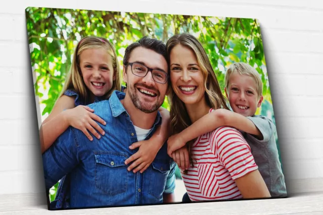 Foto Su Tela Personalizzata 40x30 Cm - Stampa Ad Alta Risoluzione, Telaio In Legno 2cm, Idea Regalo - Foto 5