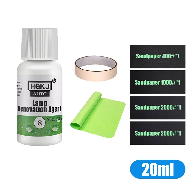 1 Set 20ml Car Headlight Cover Len Restorer Cleaner Repair Liquid Polish Kit