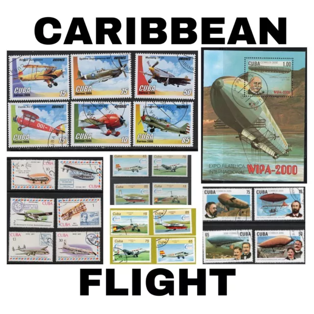 Thematic Stamps - Caribbean - Flight - Choose from dropdown menu