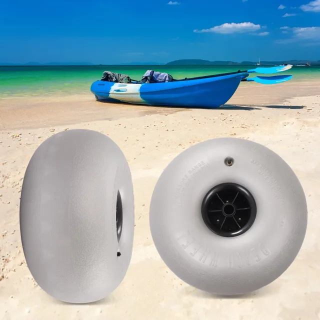 Balloon Wheels 16" Replacement Big Beach Sand Tires for Kayak Dolly Canoe 2Pcs