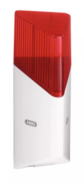 ABUS Smartvest Sirene Blitzlicht Alarm Funk-Außensirene mit Batterie FUSG35000A