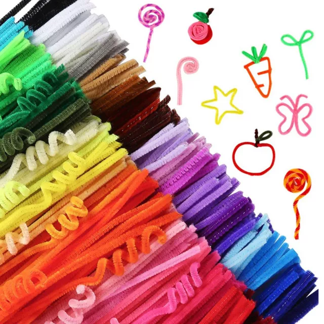 Pipe Cleaner Chenille Stem Colorful Kindergarten Kids Art Craft Supplies