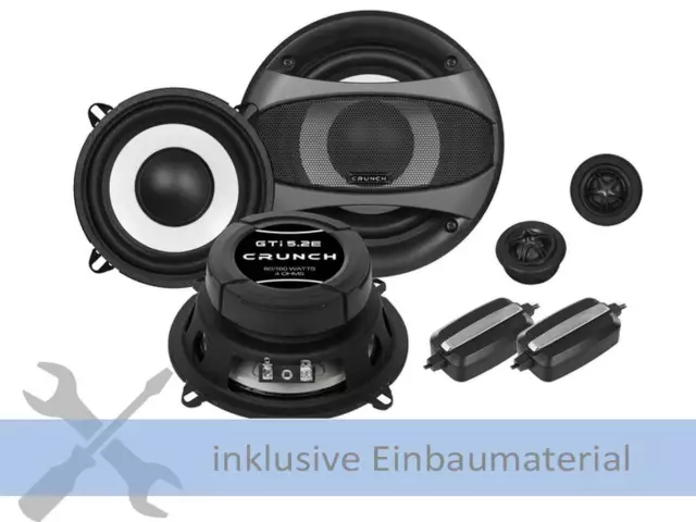Crunch Lautsprecher GTi5.2E 320W 130 mm 2 Wege Kompo passend für Mazda Premacy