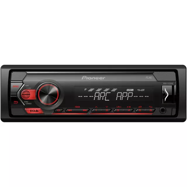 Pioneer MVH-S120UB Car Stereo Front USB MP3 AUX FM Radio Red Display