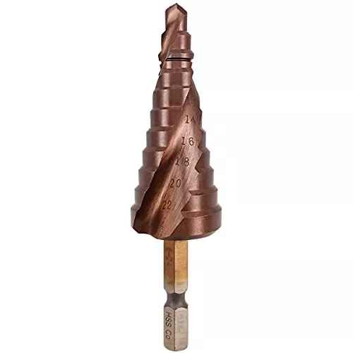 Cobalt Steel 11 Step Drill Bit M35 Grade 5% Hss Co Metric Size 6mm To 24mm Dual