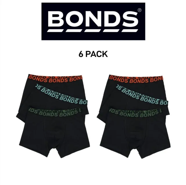 Bonds Boys Trunk Sport Moisture Wicking Cool & Dry Comfort Covered 6 Pack UWKN3A