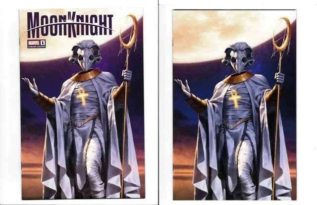 Moon Knight #1 Junggeun Yoon Trade & Virgin Variant 2022 High-Res Scans