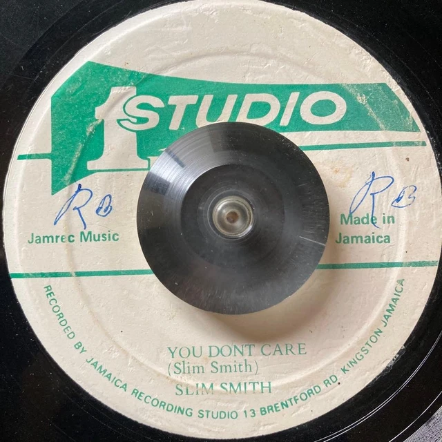 SLIM SMITH YOU Don't Care 1976 JA Reissue LP Record Reggae