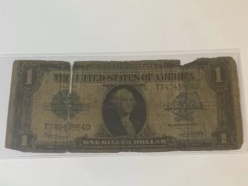 1923 $1 Silver Certificate "Horse Blanket" Blue Seal Note FREE SHIPPING!!