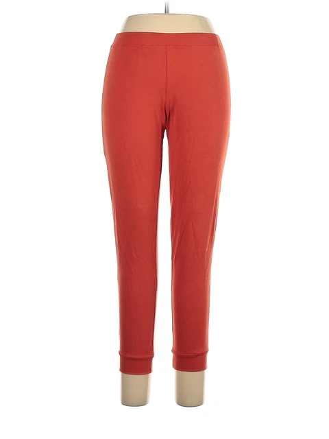 Leveret Women Orange Casual Pants L