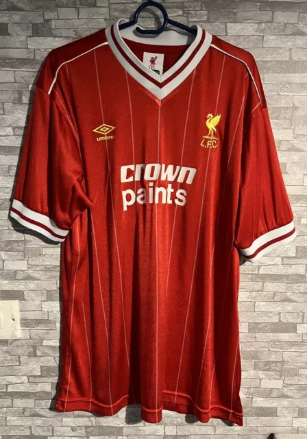Liverpool fc 1982 retro home shirt cheap