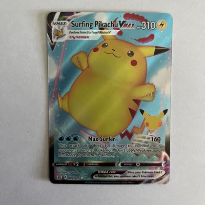 celebrations surfing pikachu
