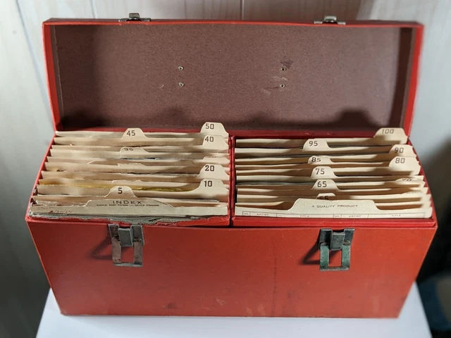 45 RPM Record Lot/Bundle/Collection of 98 ~ 50/60s+ Carrying Case/Catolog