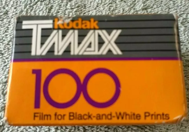 Vtg Kodak TMax 100 BlackWhite Professional Film 24 Expos Sealed Expired 1997  *e