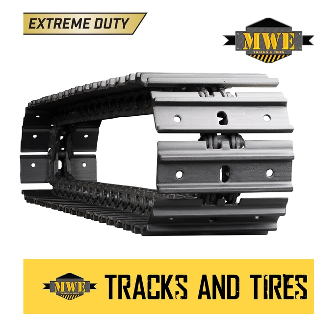 Fits Komatsu PC27MR-3  Excavator - (1-Track) 12" MWE Steel Grouser Tracks - CX27