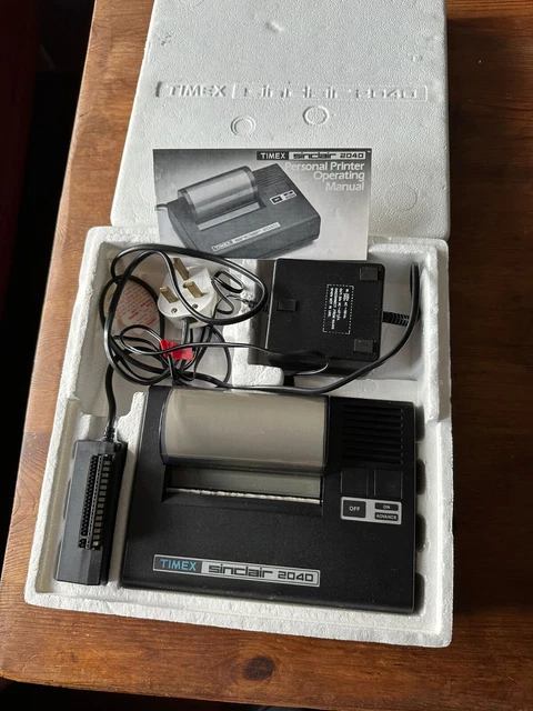VINTAGE TIMEX SINCLAIR Printer 2040 Boxed And Power Tested £14.90 ...