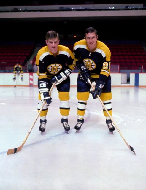 Bobby Orr and Don Awrey Boston Bruins 8x10 Photo