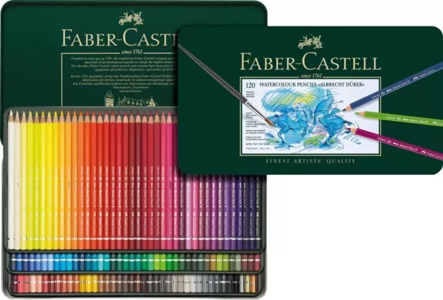 Faber-Castell Alberto Durero Artistas Lápices de Acuarela 120 Color Estaño Set