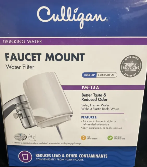 Culligan FM-15A Water Filter, Faucet Mount ,New Free Shipping