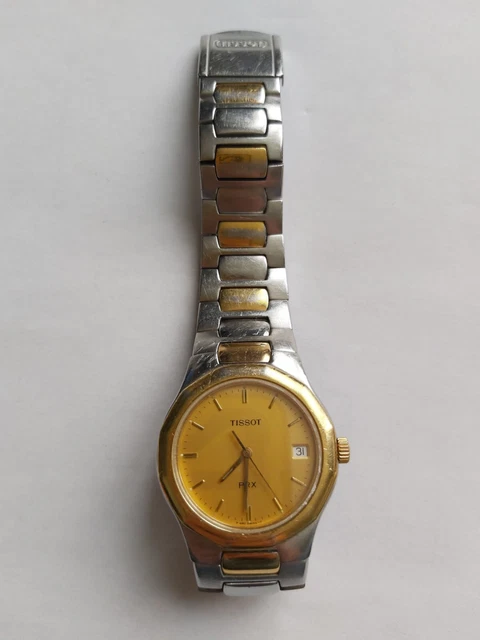 Montre Tissot Actualise Vintage Des Années 1970 - Mécanique Manuelle, Boîtier Acier, Bracelet Cuir Noir