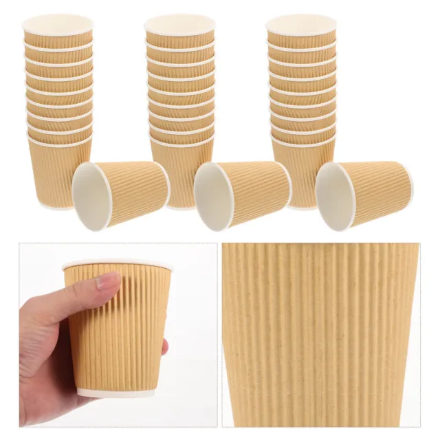 50 Pcs Einweg-Pappbecher Papier Trinkbecher Für Milch Espresso Milchteetassen