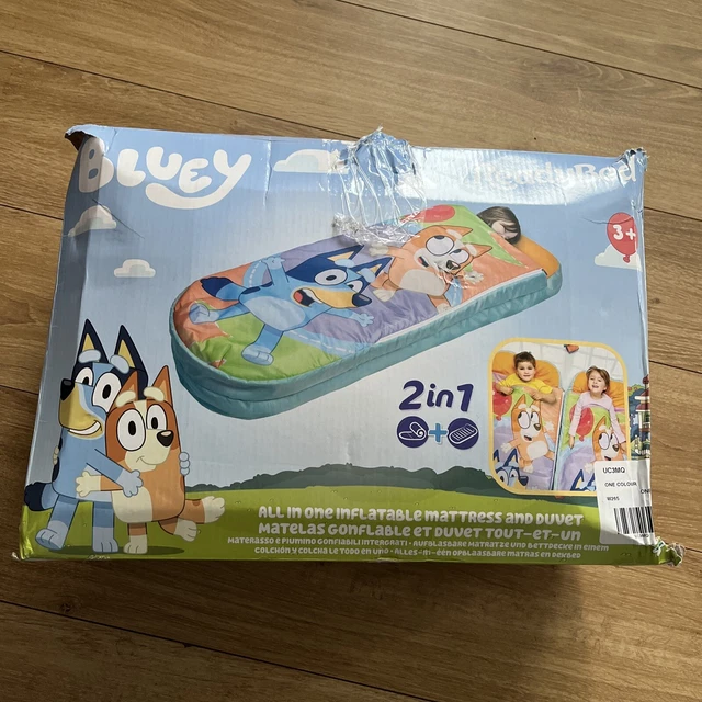 BLUEY READY Bed Sleepover Solution Inflatable Air Bed + Foot Pump £20. ...