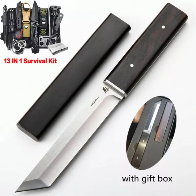 Camping Outdoor Survival Gear Kit Tactical Army Short Sword Hunting Knife  Hiking