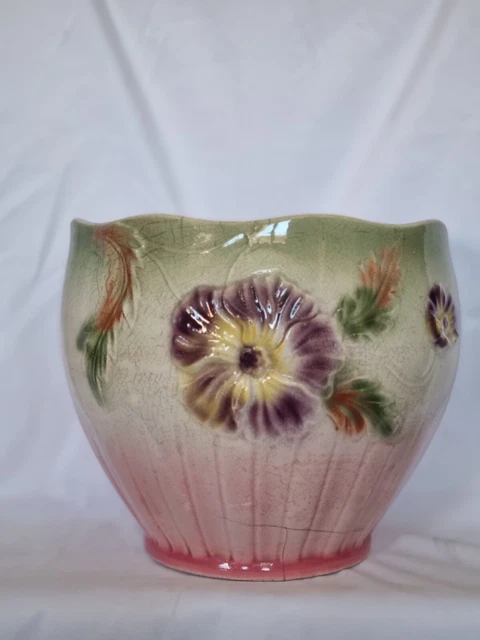 Cache-pot Ancien Paul Milet - Sèvres - Barbotine - Porcelaine Française