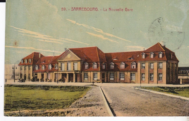 Cpa Sarrebourg La Nouvelle Gare