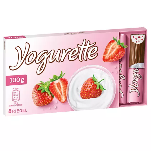 Yogurette de Fraise Chocolat au Lait Avec Erdbeercreme