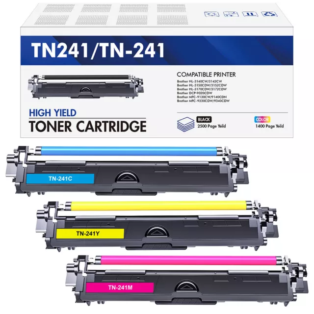 TONER Trommel für Brother TN241 DR241CL DCP9022CDW HL3142CW HL3152CDWMFC9142CDN 2