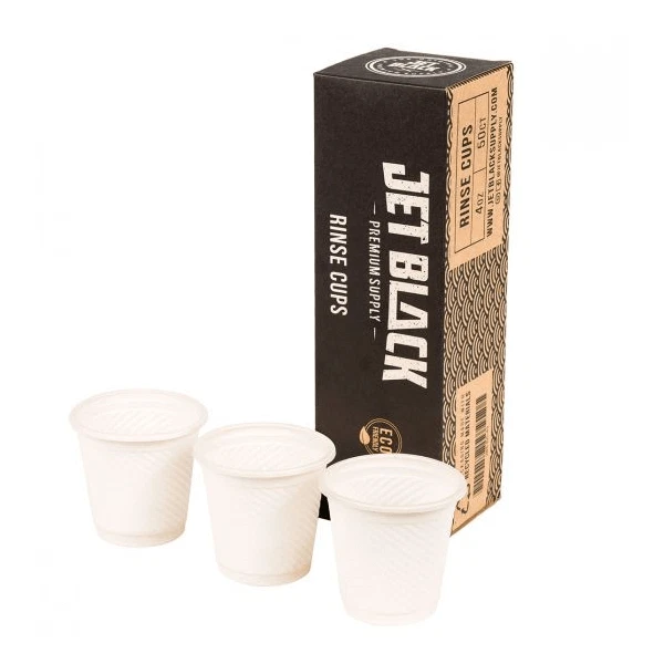 Jet Black Tatouage Rinçage Tasses 114ml - Écologique (50 Tasses) - Recyclé
