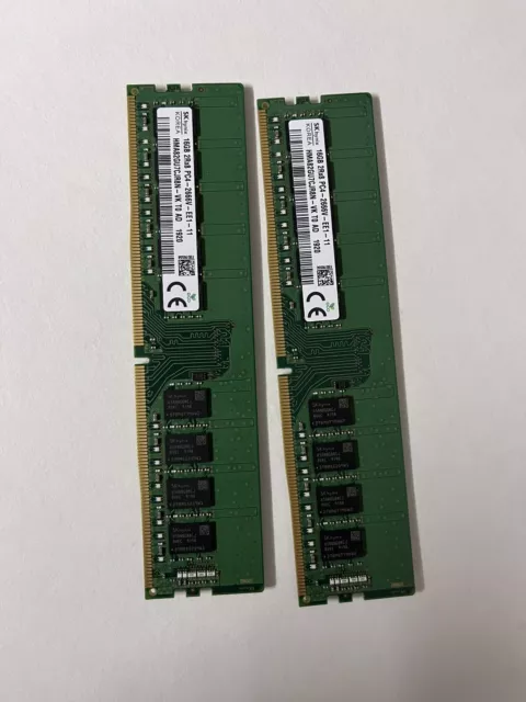 SK hynix 32GB 2x16GB PC4-2666 HMA82GU7DJR8N-XN