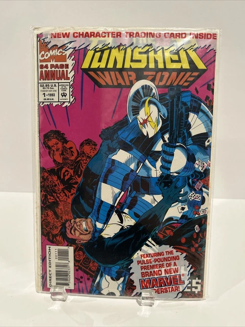 The Punisher War Zone Annual #1 Sealed With Trading Card