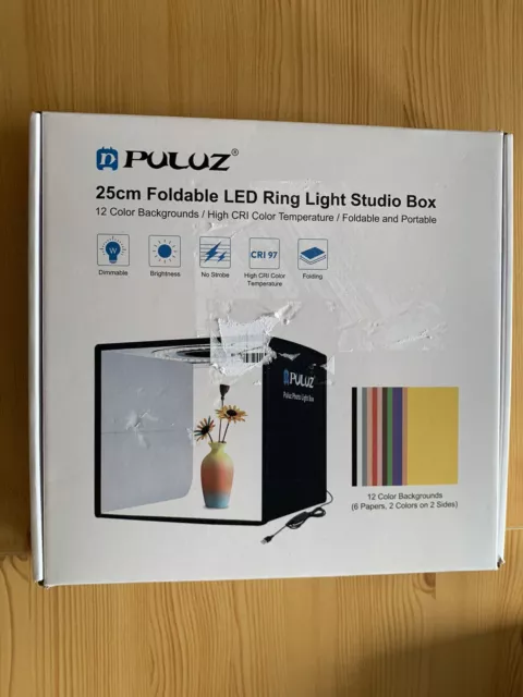 Fotostudio Fotobox Set LED Lichtwürfel Lichtzelt Photobox Für Pro Fotografie