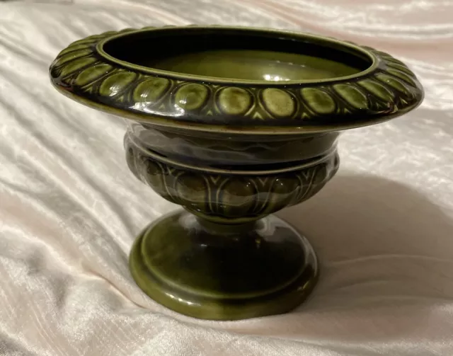 Vintage Holkham Keramikstudio kleine Urne Vase Posy Schüssel V87/2 grün