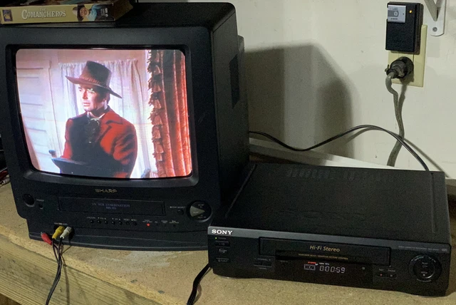 Vintage 13” TV VCR Combo SHARP 13VT-H60 GAMING CRT TESTED- No Remote Vintage 13” TV VCR Combo SHARP 13VT-H60 GAMING CRT TESTED- No Remote