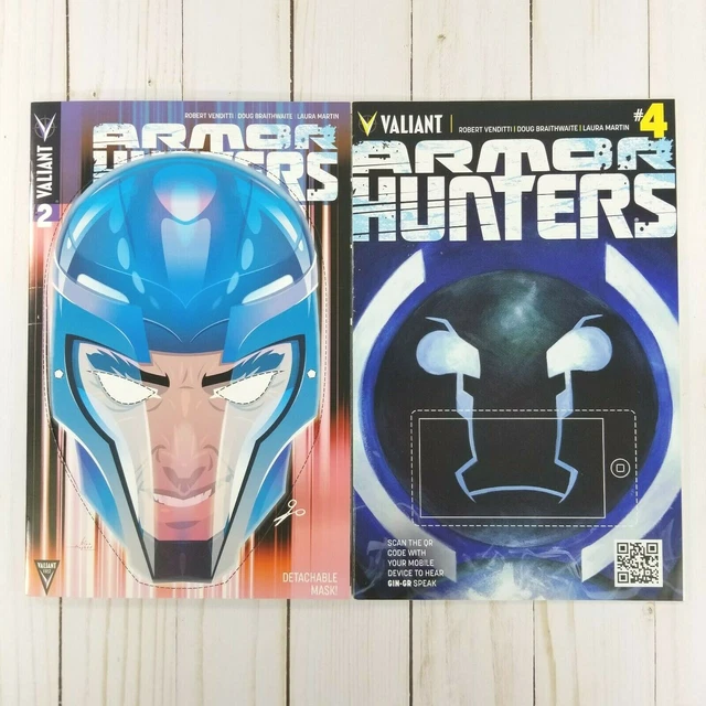 Armor Hunters #2 #4 Variants, Valiant Comics 2014, Braithwaite, Venditti, VF/NM