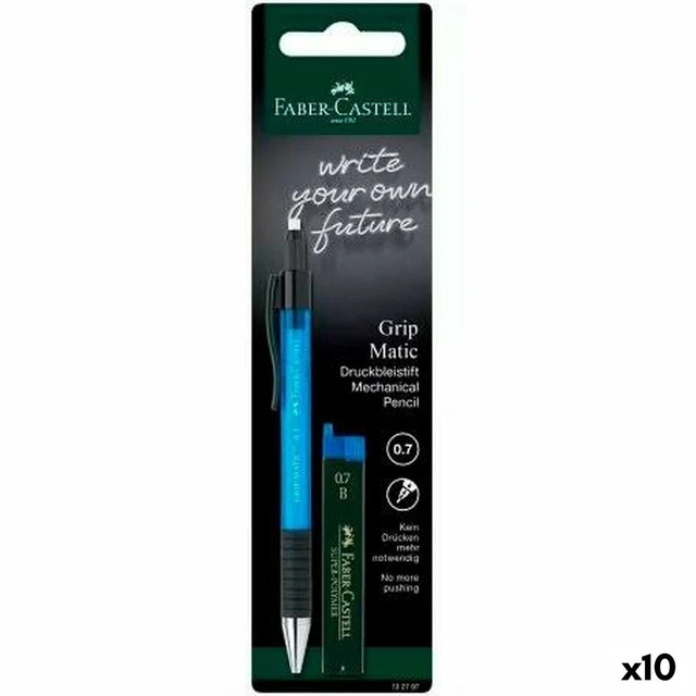 Druckbleistift Faber-Castell Grip  Matic Blau 0,7 mm [10 Stück]