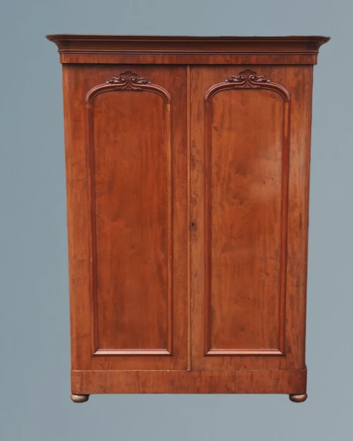 Victorian Mahogany Two Door Wardrobe