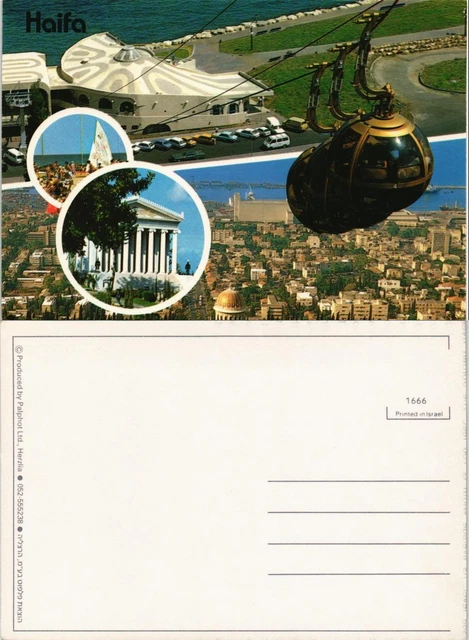 Postcard Haifa Mehrbildkarte Multi-View Postcard Israel 1990