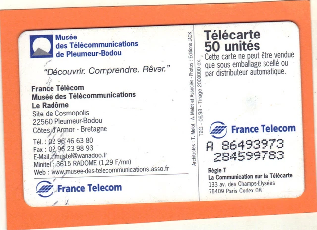 Lot télécartes série, les grandes figures des télécommunications