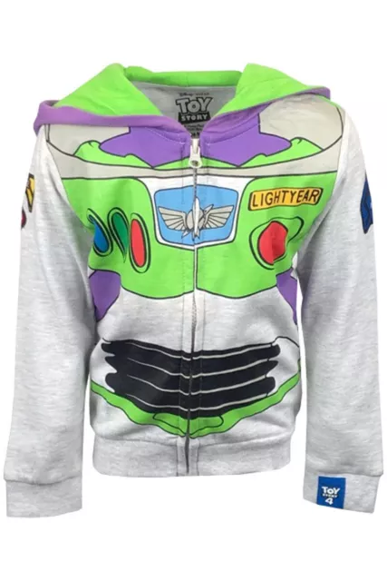 Baby Boys Buzz Lightyear Zip Hoodie Disney Toy Story Hoody Cardigan Age 0-2 Yrs