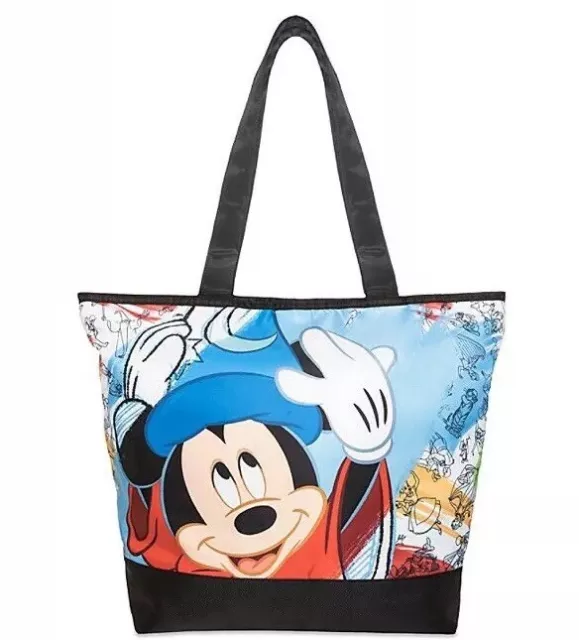 Disney Parks Ink & Paint Sorcerer Mickey Tote Bag NEW